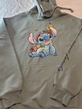 Disney Gray-Blue Stitch Hoodie